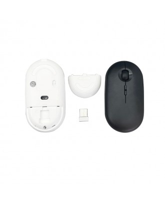 Ultra Slim Private Mould rechargeable Computer Mouse 5D dual-mode 2.4G wireless & BT 5.1 PC peripheral Flat business mouse