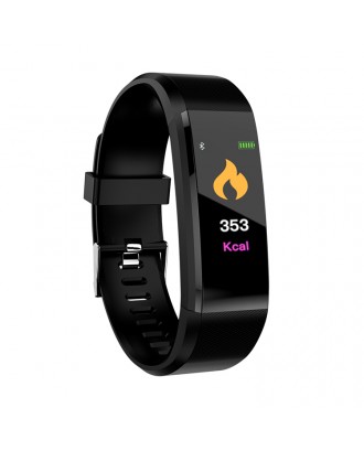 115 Plus Sports Fitness Tracker IP67 Waterproof Heart Rate Sleep Monitor Wristbands Passometer Smart Bracelet