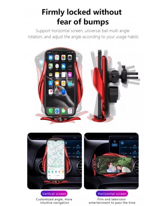 Magnetic Charging Mobile Phone Car Holder 15W Wireless Car Charger Mount Auto-sensing Phone Holder Stand Charger