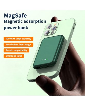 new trending products 2022 power bank magnetic portable charger  wireless charger 5000mah mini power bank
